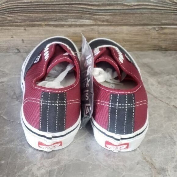 New Vans Skate Authentic Red Sneakers Skater Grunge Casual Colorblock Shoes - Picture 5 of 8
